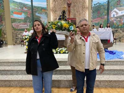 Fé e devoção marcam o 7º dia da Novena em honra a Nossa Senhora Aparecida em Laranjeiras do Sul